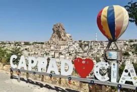 Каппадокийские пейзажи – вулканы Эрджияс, Хасан и Мелендиз